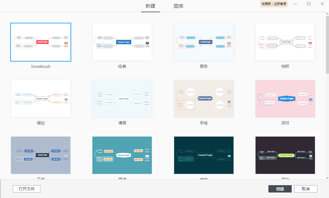 XMind ZEN 创建思维导图样式 XMind ZEN 创建思维导图样式