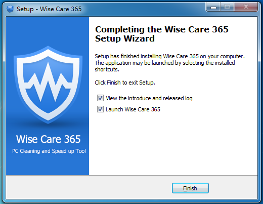 Wise Care 365 安装成功 Wise Care 365 安装成功